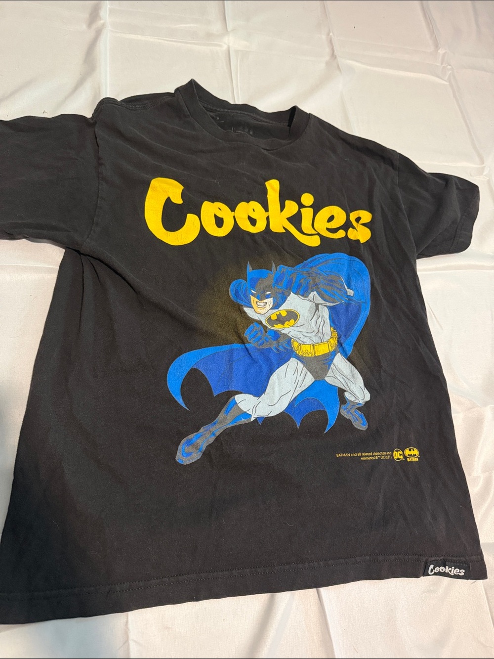 Cookies x Batman Short Sleeve Graphic Tee - Black/Blue/Yellow